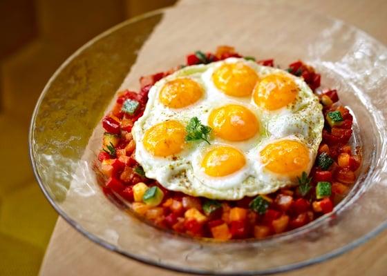 Pisto Manchego con huevos