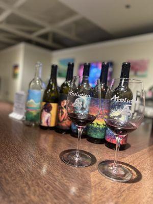 Cool wine bottle designs and glasses