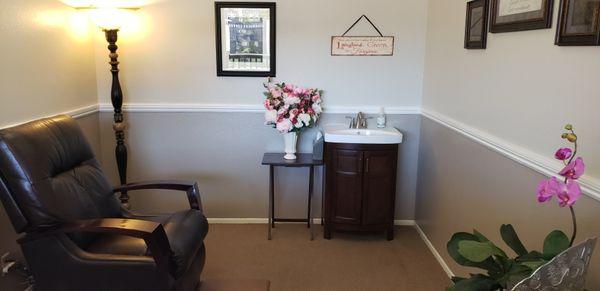 Manicure and pedicure room