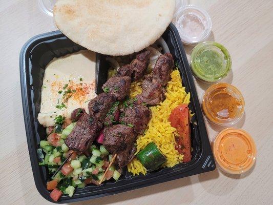 lamb kabab plate