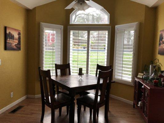 New clear kitchen windows