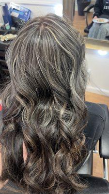 Ash Blonde Highlights