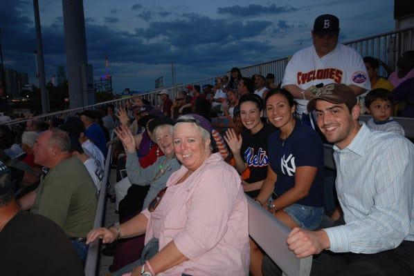 Staff & residents at Brooklyn Cyclones game