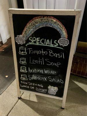 Specials!