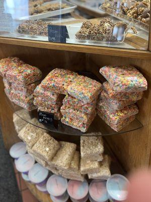 Fruity Pebble/Rice Krispy Treat