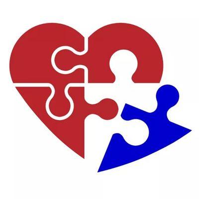 Company logo- the heart is the center of life with many pieces.  The blue piece honors my son whom inspires me and has my heart.