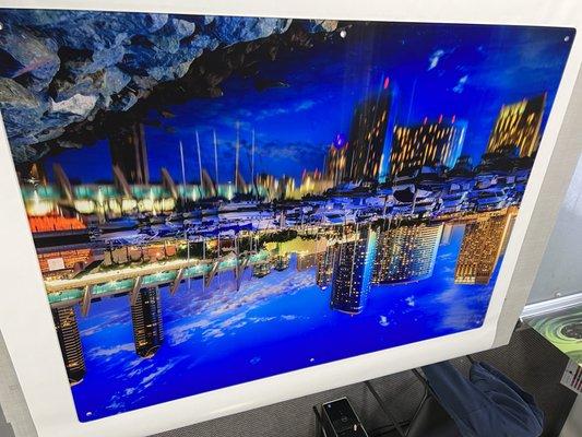 Acrylic print of San Diego skyline