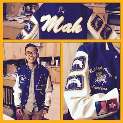 Letterman jacket done by AMR Designs