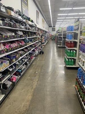 Aisle in store