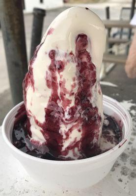 Black raspberry sundae - this is a SMALL