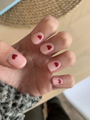 Valentine's nail design