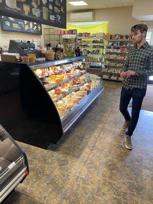 Great selection of cheeses for a great charcuterie board