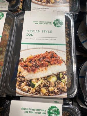 $7.99 Tuscan Cod. 370 cals for 31g of protein