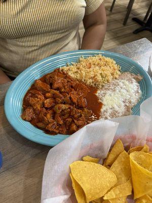 Chile Colorado plate