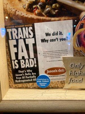 No Trans Fats!