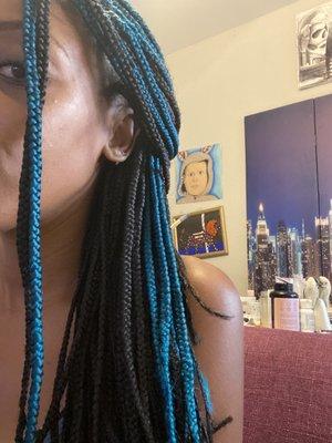 Teal Braids