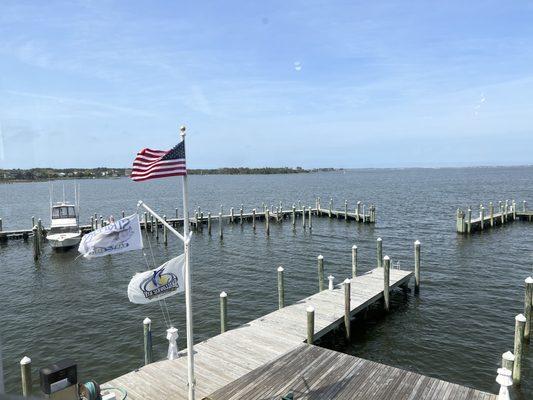 Upstairs waterfront view.