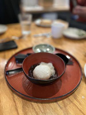 Mochi and red bean