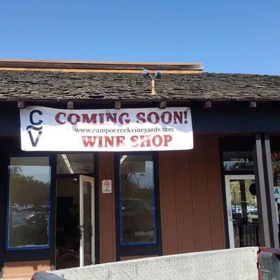 Tasting room coming soon stay tuned for opening date!