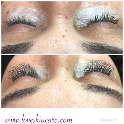 eyelash extensions natural volume