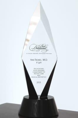 Yan Trokel, MD is an Allergan Black Diamond Partner. Only awarded to the top 1% of Allergan users based on technique & expertise