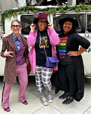 The lady on the left is the model on the Goorin Bros posters. She was soooo much fun to meet!