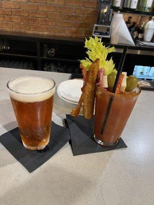 Fried pickle bloody, awesome! Bartender Diane is the best!!