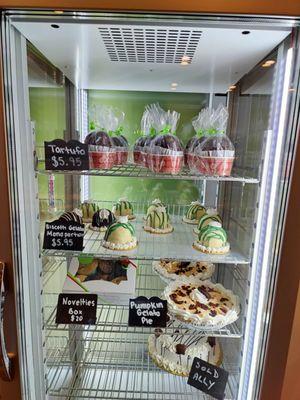 The owner also makes gelato cakes and other delicious desserts completely from scratch!