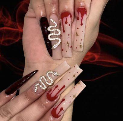 Nail art Halloween nails