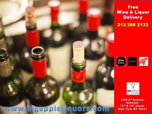 Free Wine & Liquor Delivery