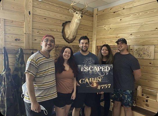 The fantastic five escaped Cabin #757