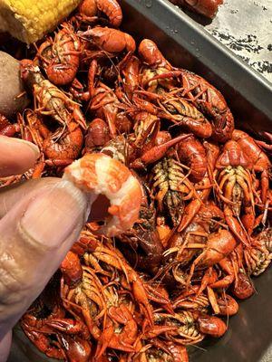 Boiled crawfish