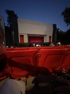 View from row M in the first section, right side near the center