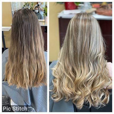 Balayage done by Yvonne