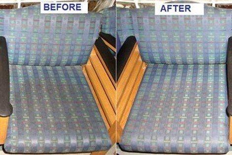 Before and After Upholstery Cleaning