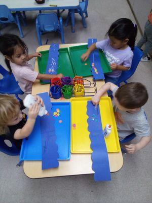 Art Time with the 2/3 year old class