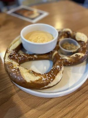 Pretzel and beer cheese