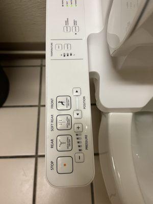 Toilet/Bidet in women's restroom