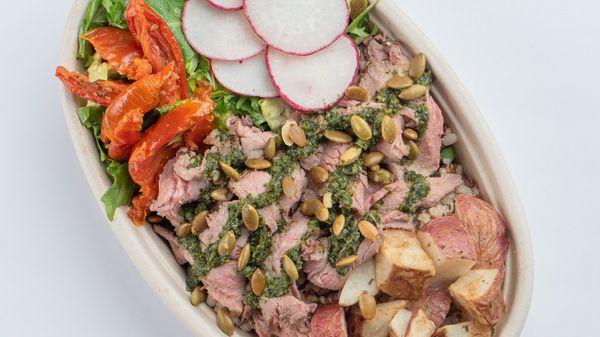 Chimichurri Steak and Roasted Potato Bowl