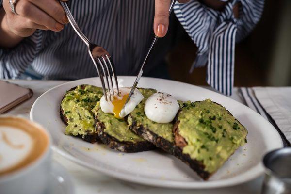 Avocado Toast with Poached Eggs