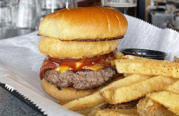 Pretty good burger...it was over-cooked, however.