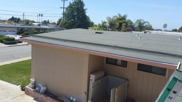 Roof installation with added insulation