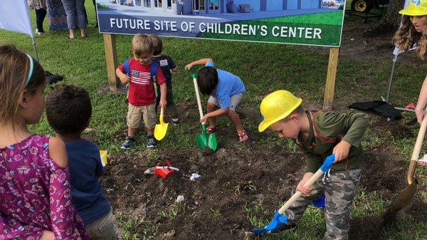 2019 Groundbreaking Ceremony for the brand new Kid's building!