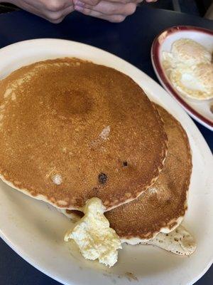 Full stack of pancakes! We shared!!! So good