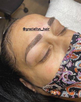 Microblading 3d stroke.