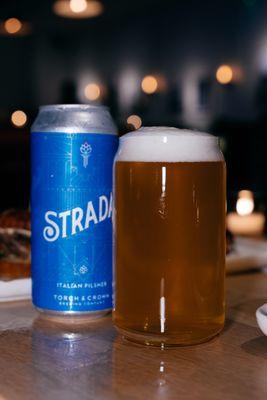 Strada beer at Evalyns, a popular carry