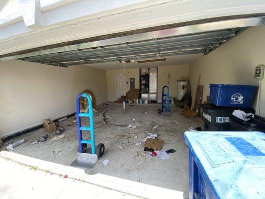 This garage was a mess and full of crap!