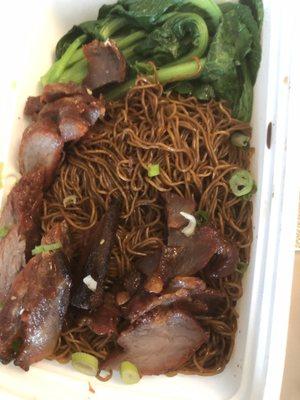 Char siu dry noodle