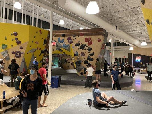 Inside bouldering area