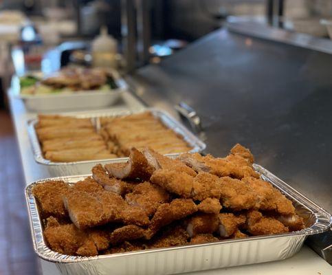 large party of Chicken Katsu